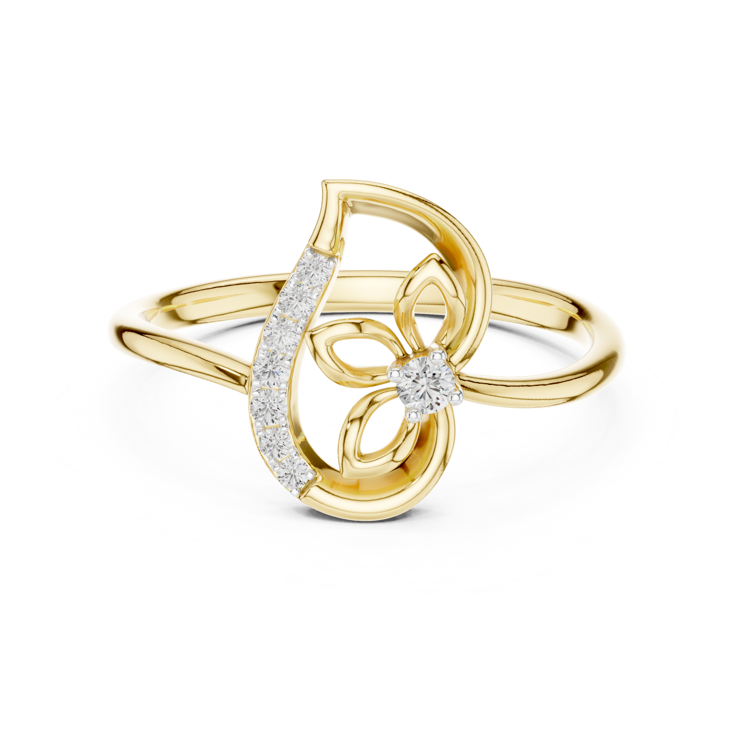 The Lily Petal Ring - Lab Grown Diamonds