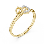 The Lotus Petal Ring - Lab Grown Diamonds