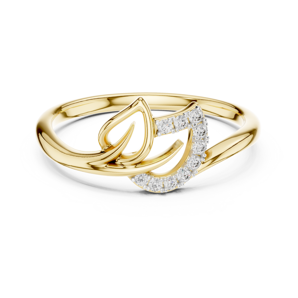 The Lotus Petal Ring - Lab Grown Diamonds