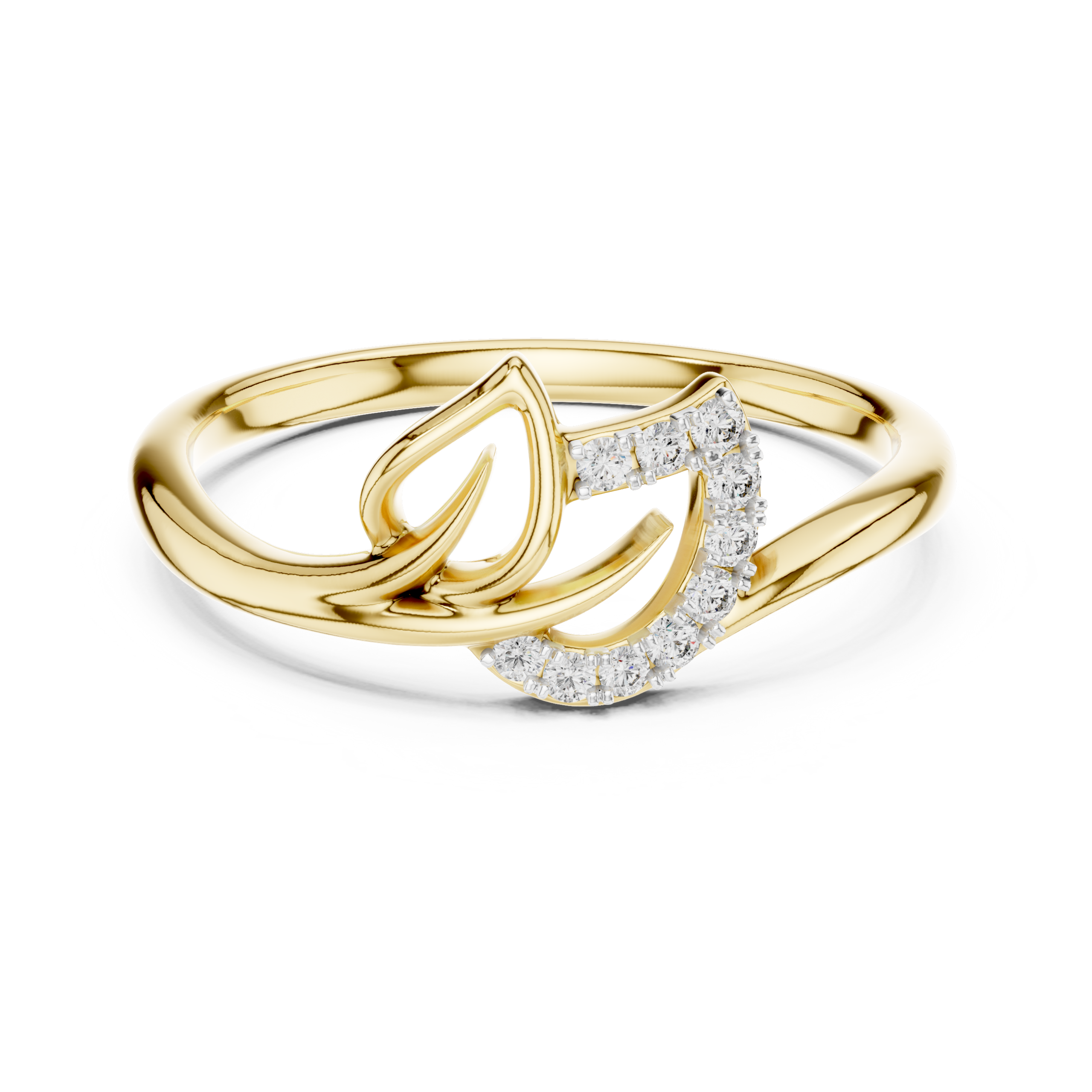 The Lotus Petal Ring - Lab Grown Diamonds
