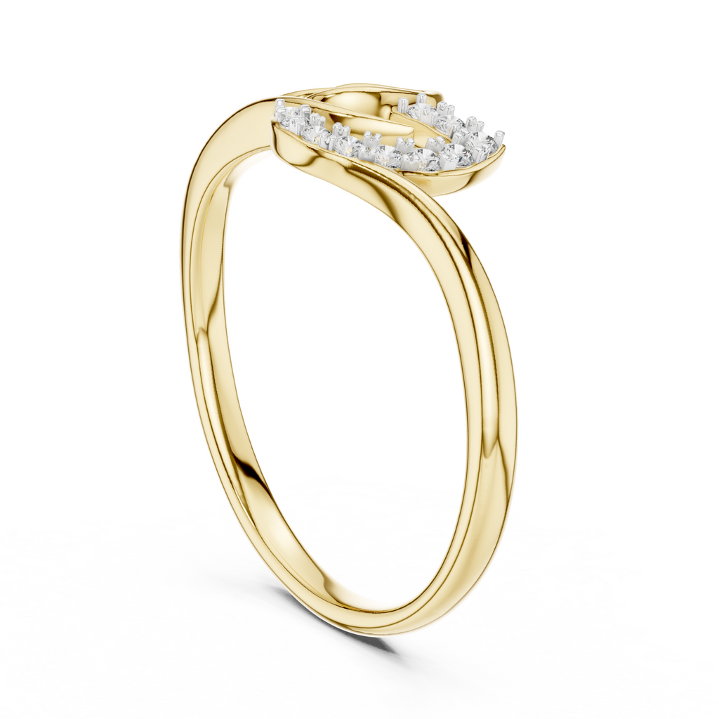The Lotus Petal Ring - Lab Grown Diamonds