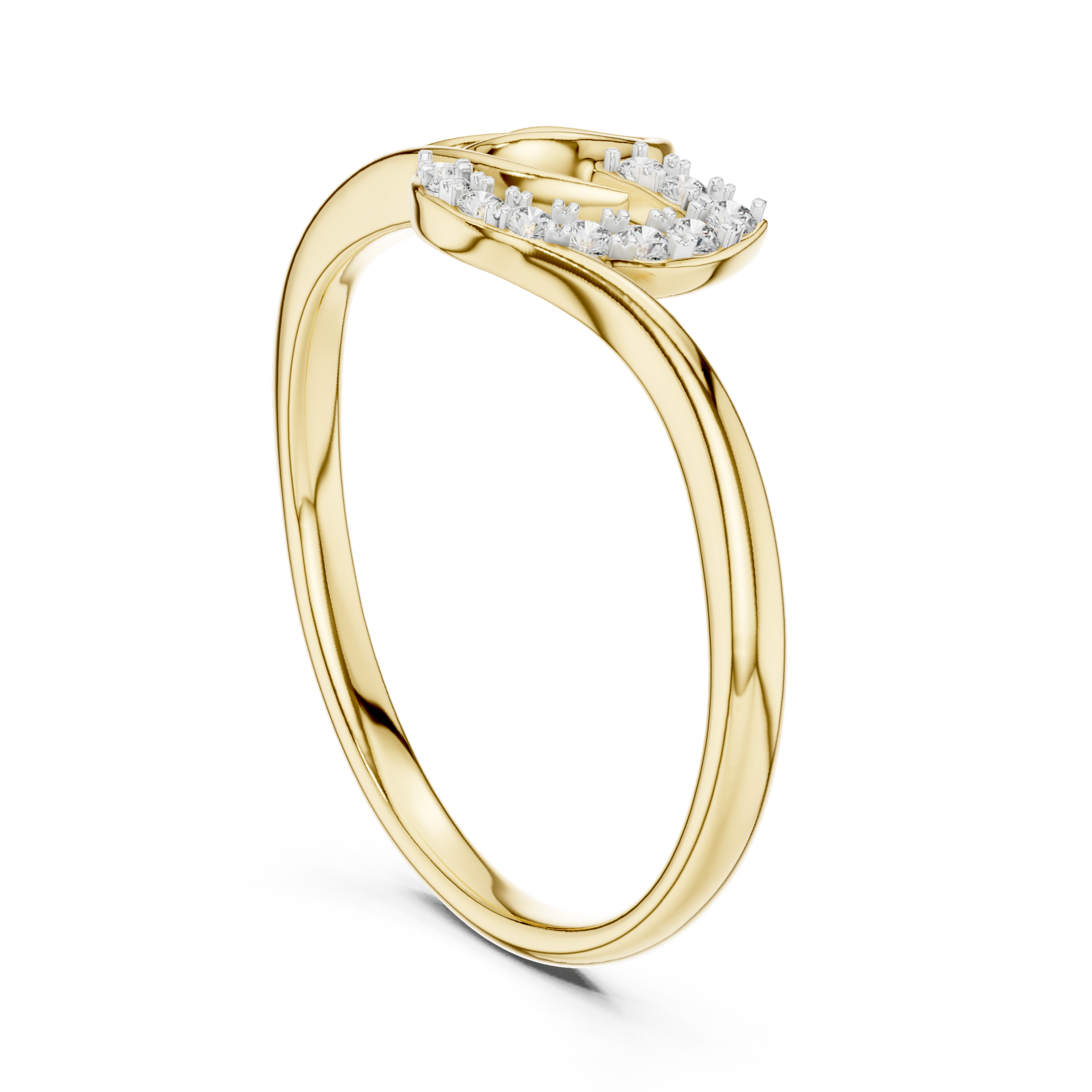 The Lotus Petal Ring - Lab Grown Diamonds