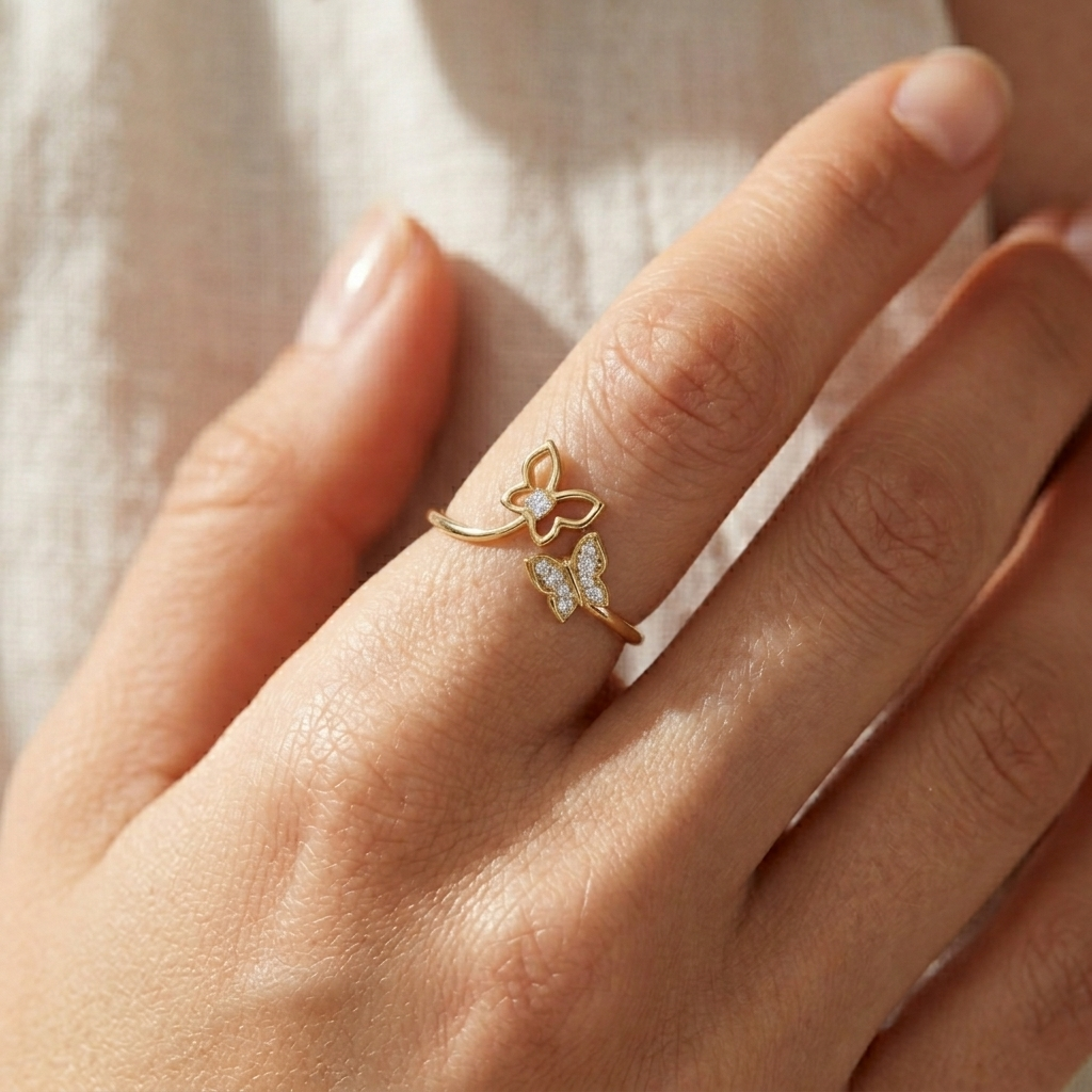 The Dual Silhouette Ring - Lab Grown Diamonds