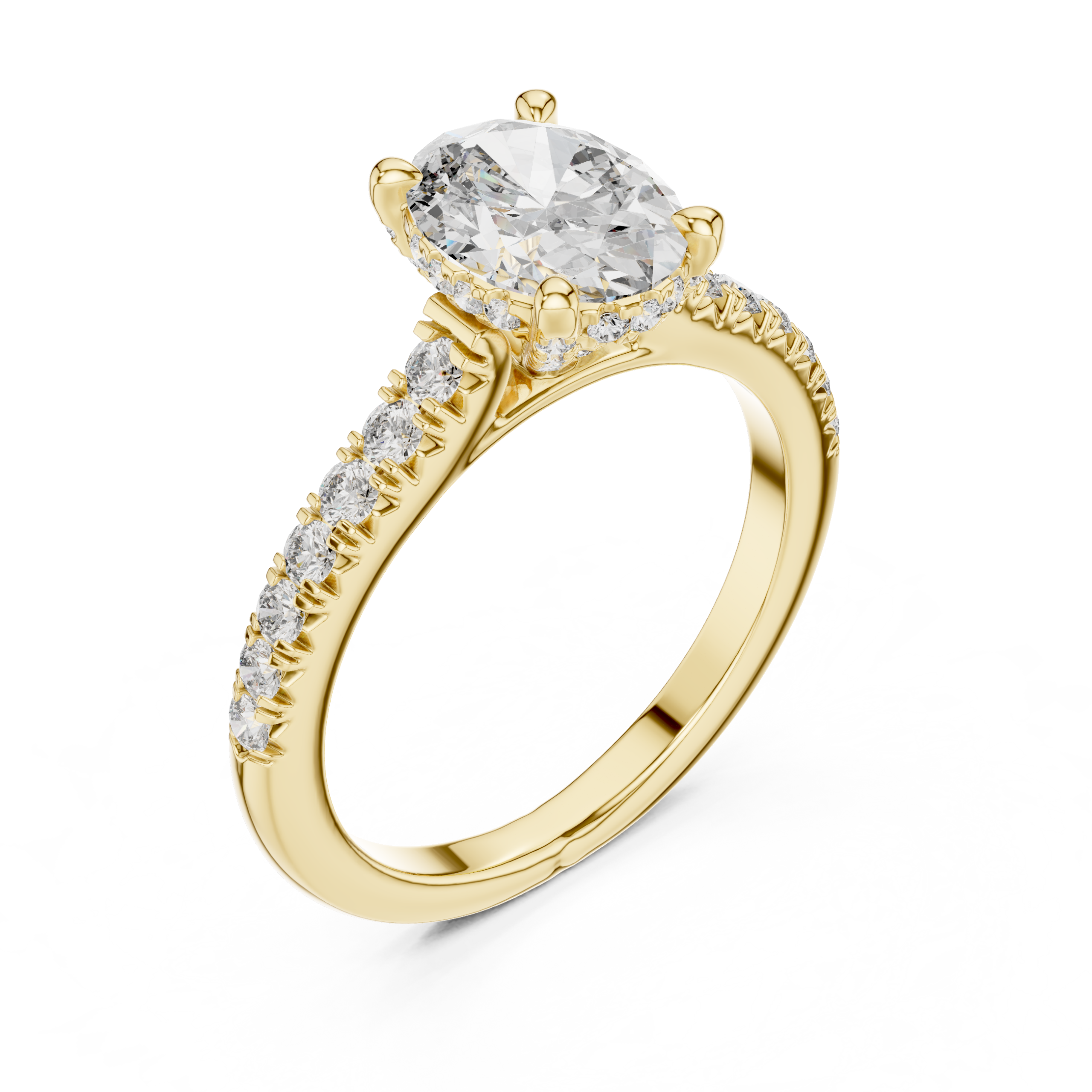 The Duchess Oval Ring - Lab Grown Diamonds
