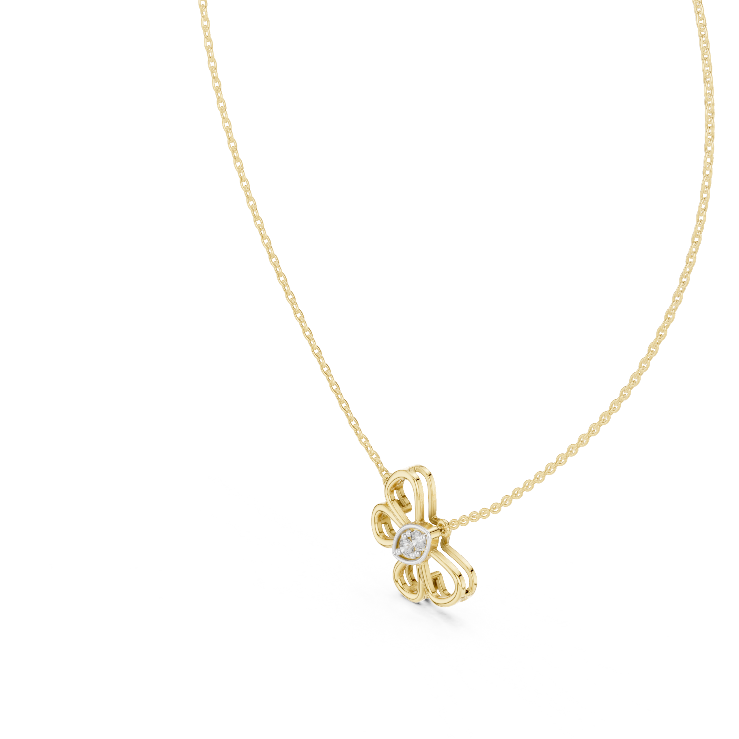 The Stardust Butterfly Necklace - Lab Grown Diamonds