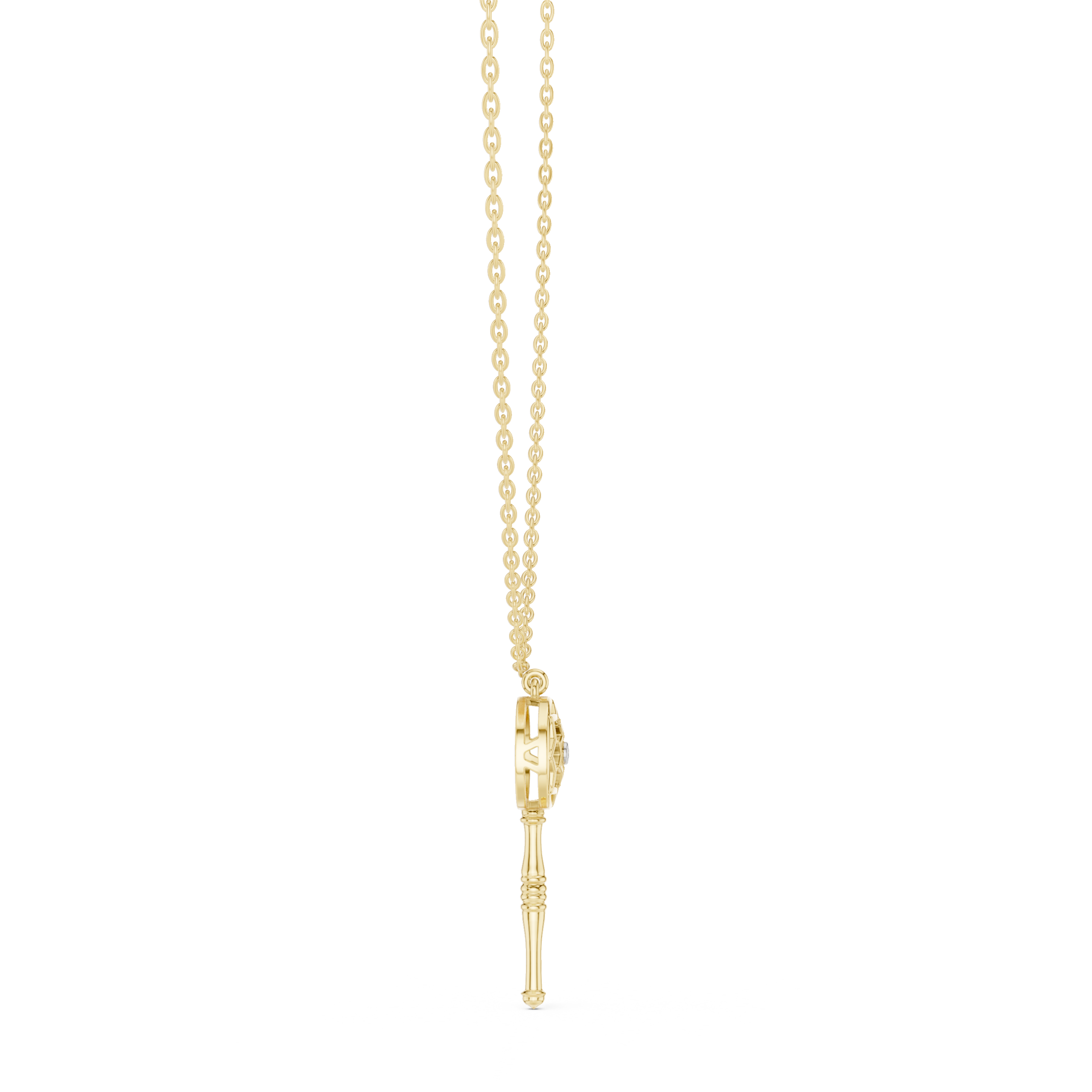 The Key Pendant Necklace - Lab Grown Diamonds