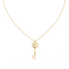 The Key Pendant Necklace - Lab Grown Diamonds