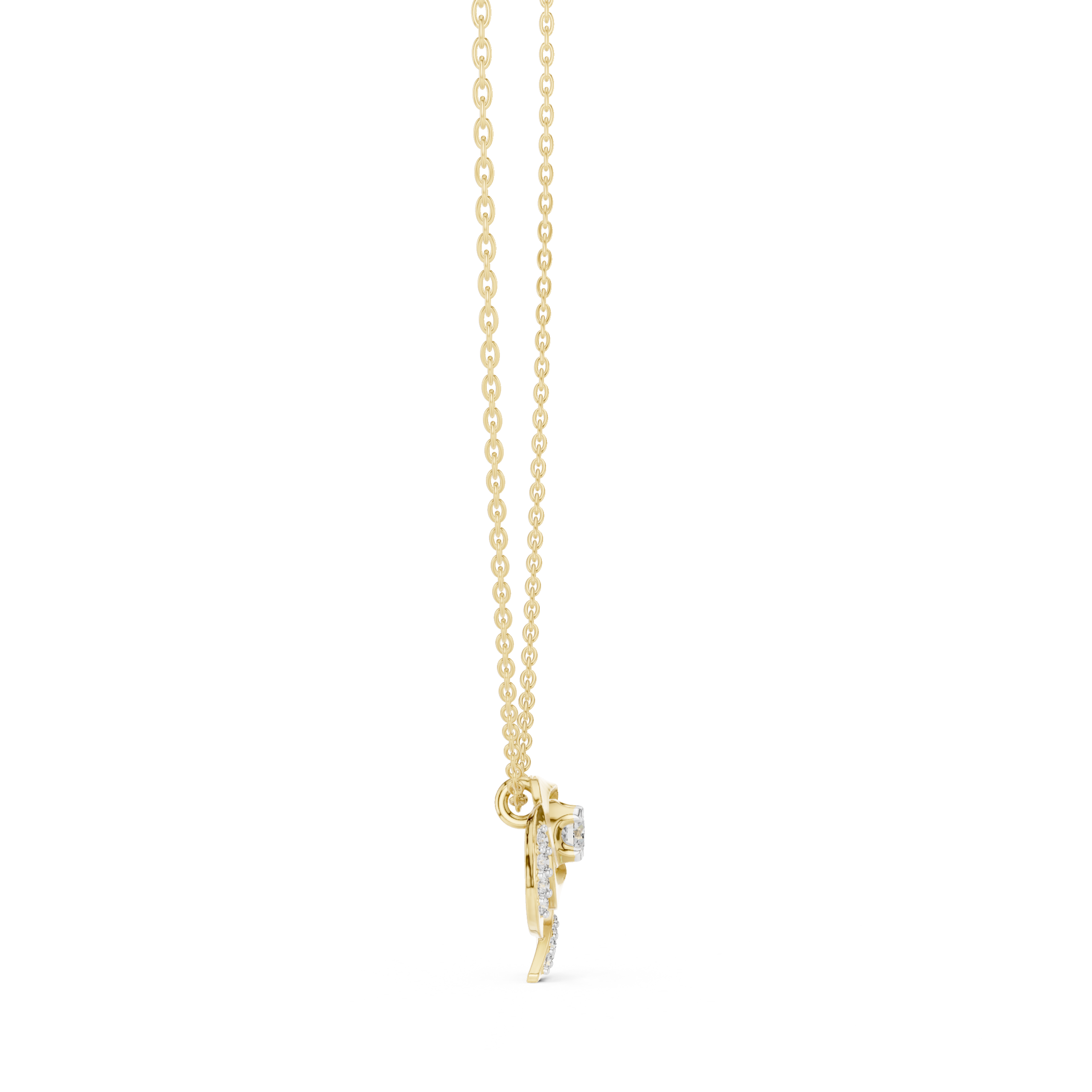 The Gilded Rose Necklace - Lab Grown Diamonds
