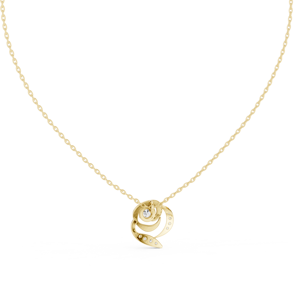 The Gilded Rose Necklace - Lab Grown Diamonds