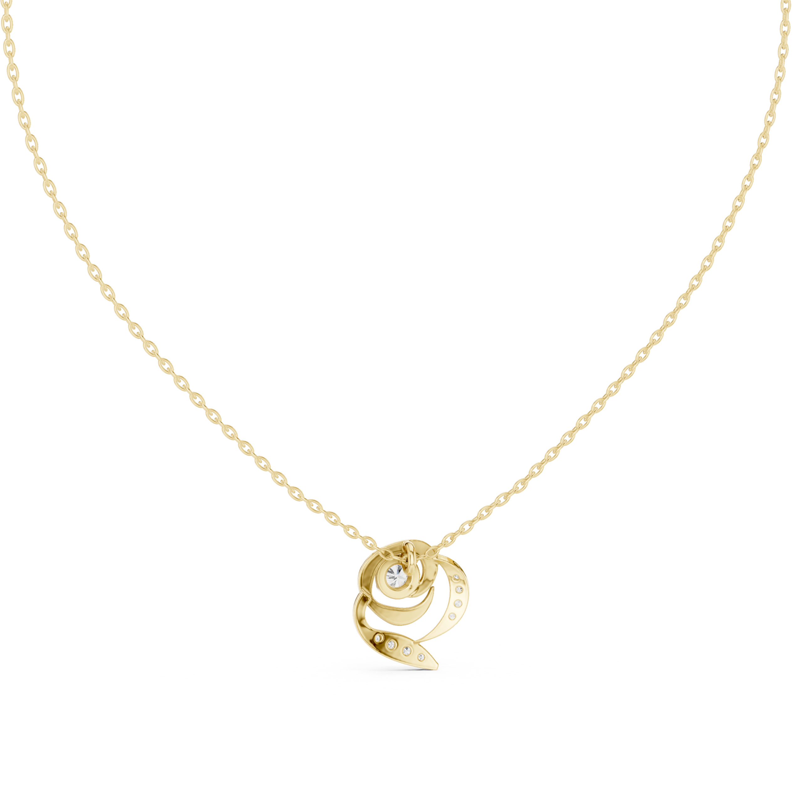 The Gilded Rose Necklace - Lab Grown Diamonds