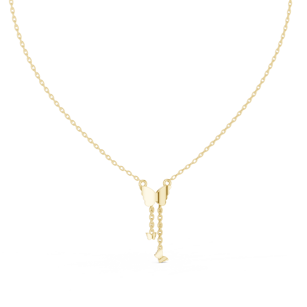The Seraphine Butterfly Necklace - Lab Grown Diamonds