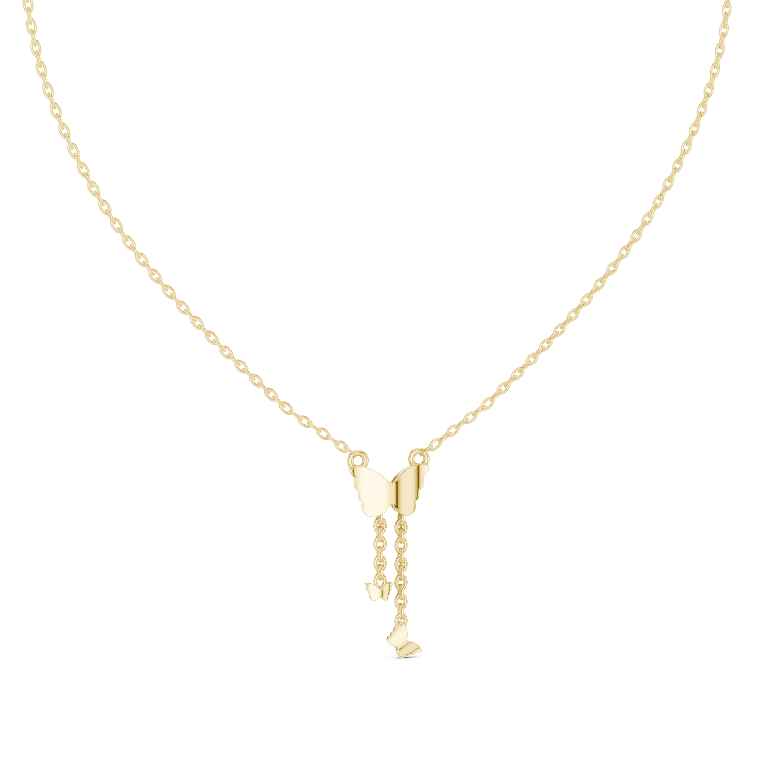 The Seraphine Butterfly Necklace - Lab Grown Diamonds