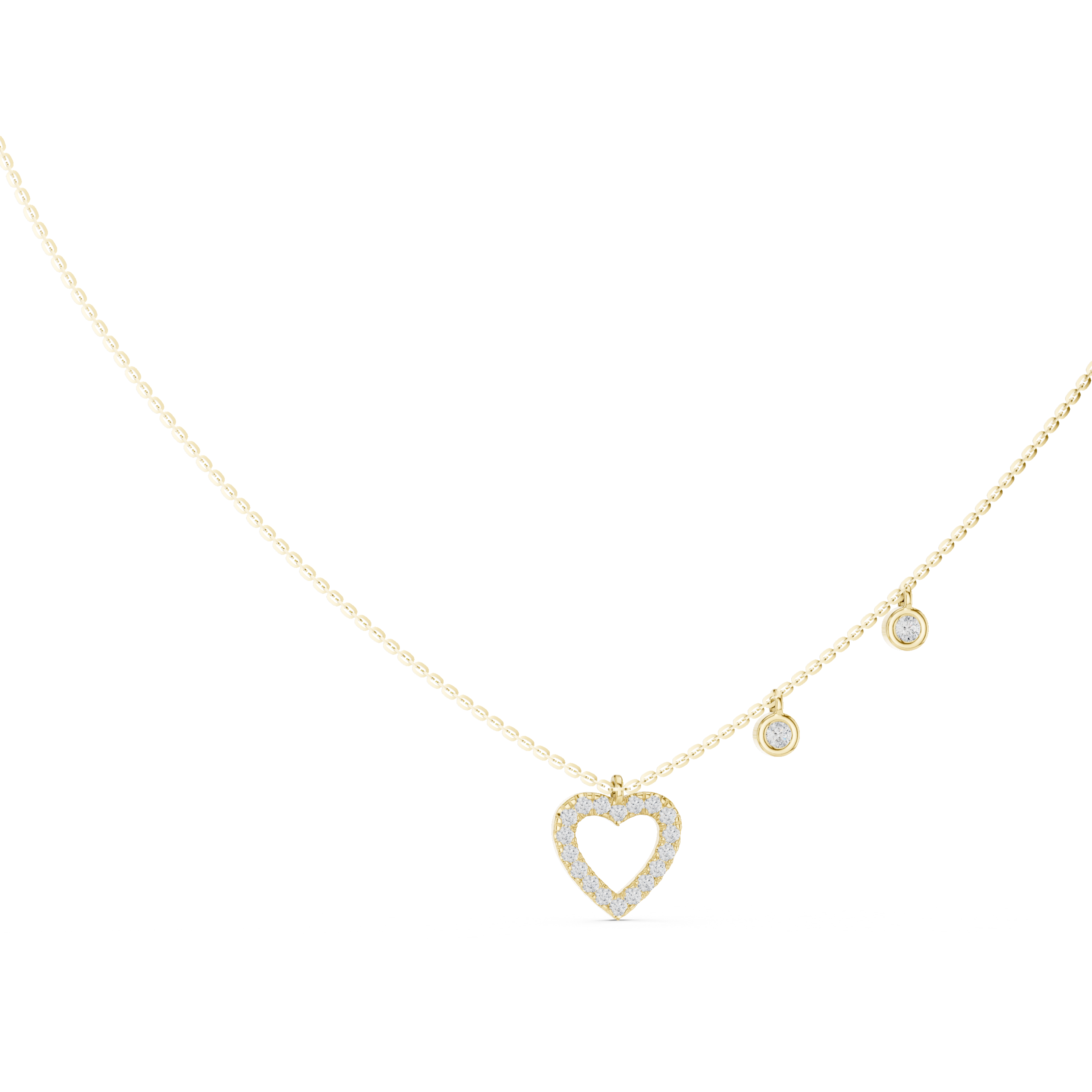 The Hera Heart Necklace - Lab Grown Diamonds