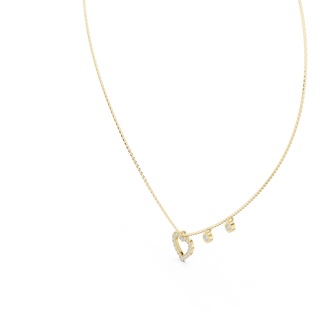 The Hera Heart Necklace - Lab Grown Diamonds