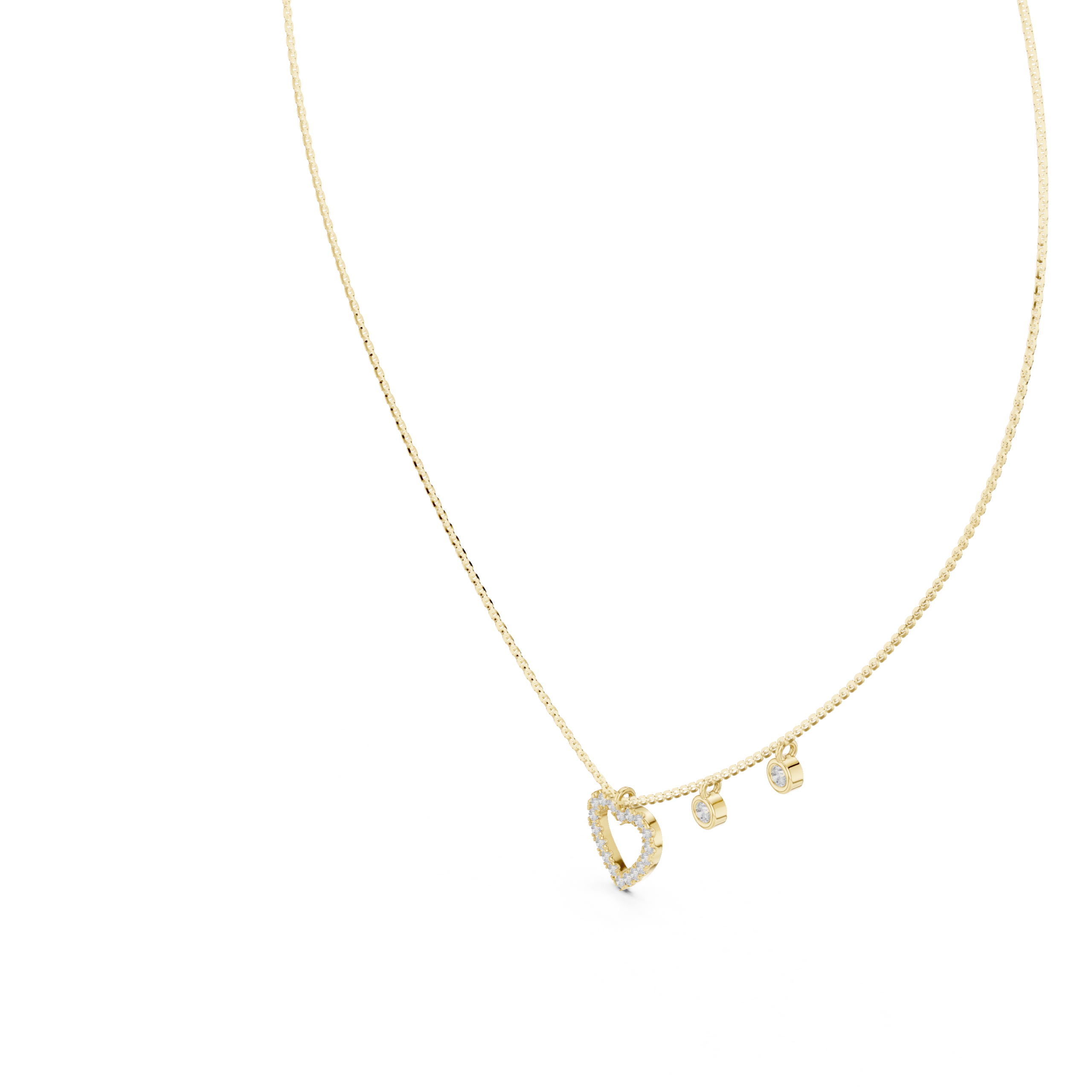 The Hera Heart Necklace - Lab Grown Diamonds