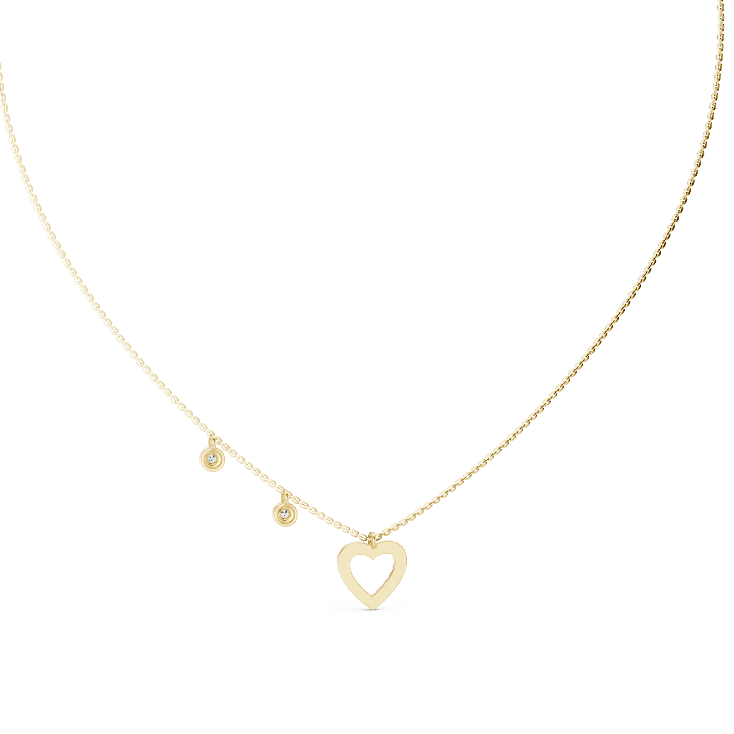 The Hera Heart Necklace - Lab Grown Diamonds