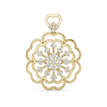 The Golden Flora Frost Pendant - Lab Grown Diamonds