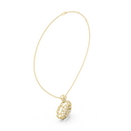 The Golden Flora Frost Pendant - Lab Grown Diamonds