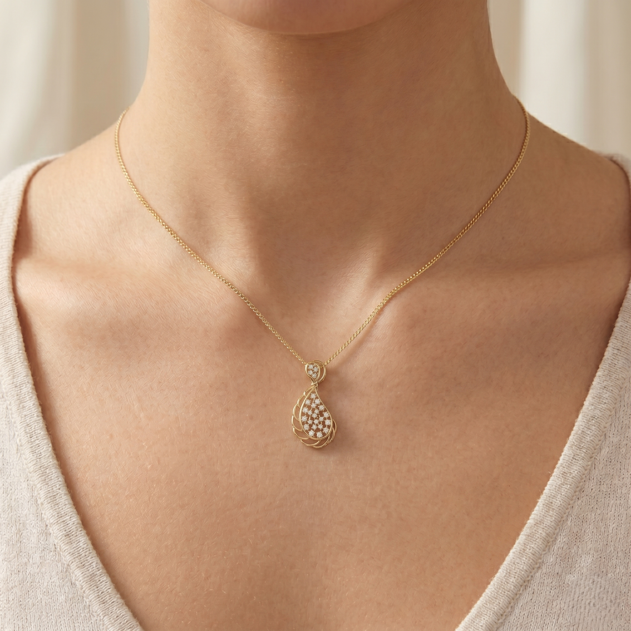 The Droppe Pendant - Lab Grown Diamonds