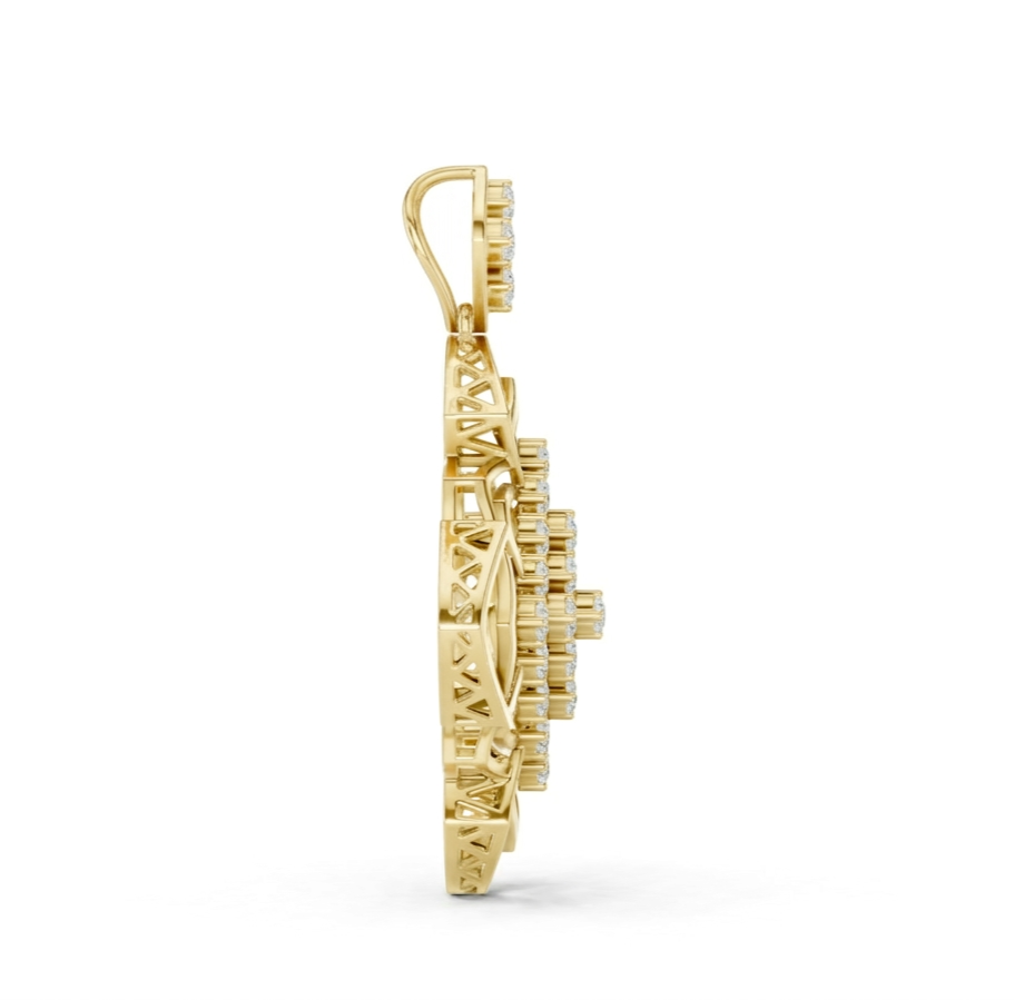 The Grid Radiance Pendant - Lab Grown Diamonds