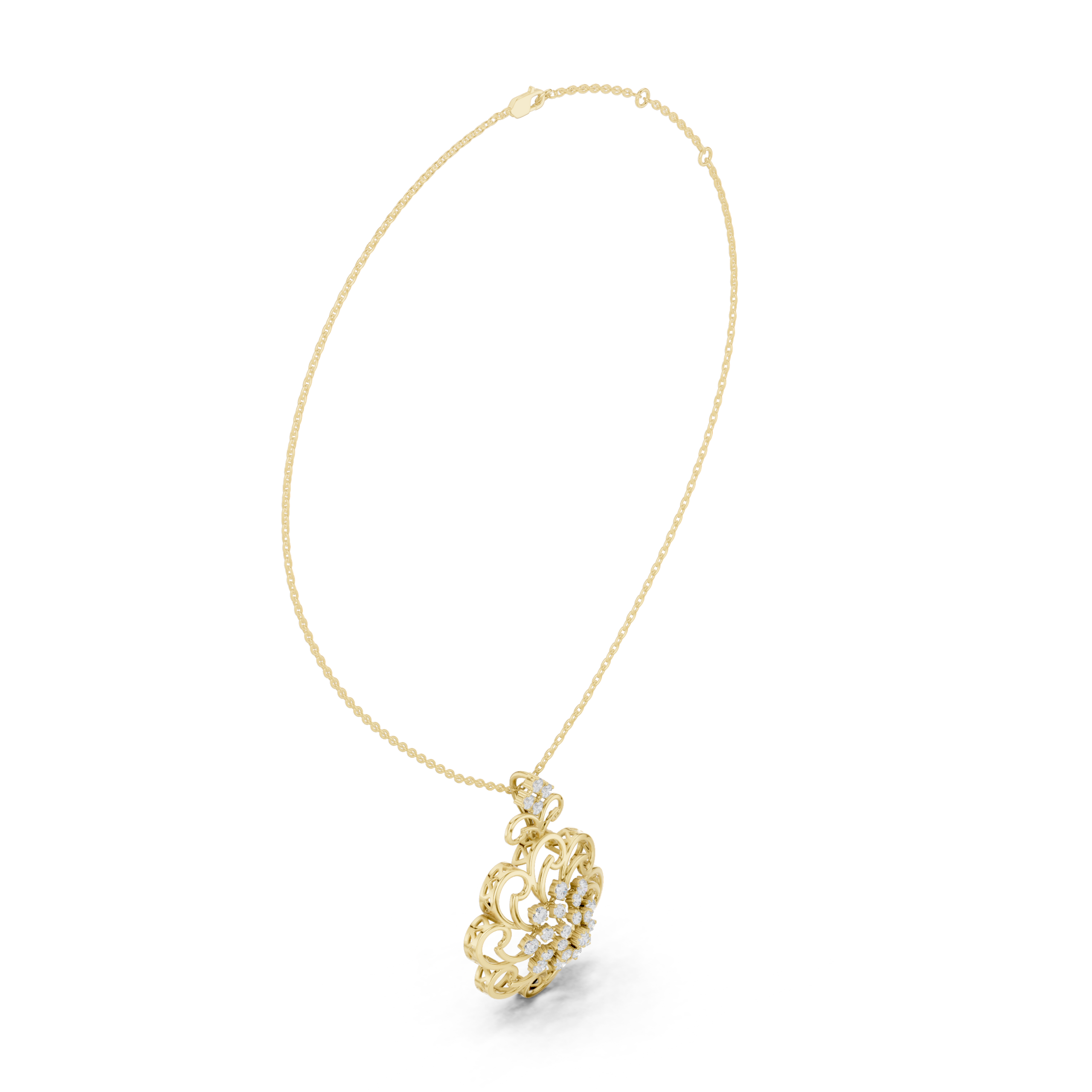 The Regency Sunburst Pendant - Lab Grown Diamonds