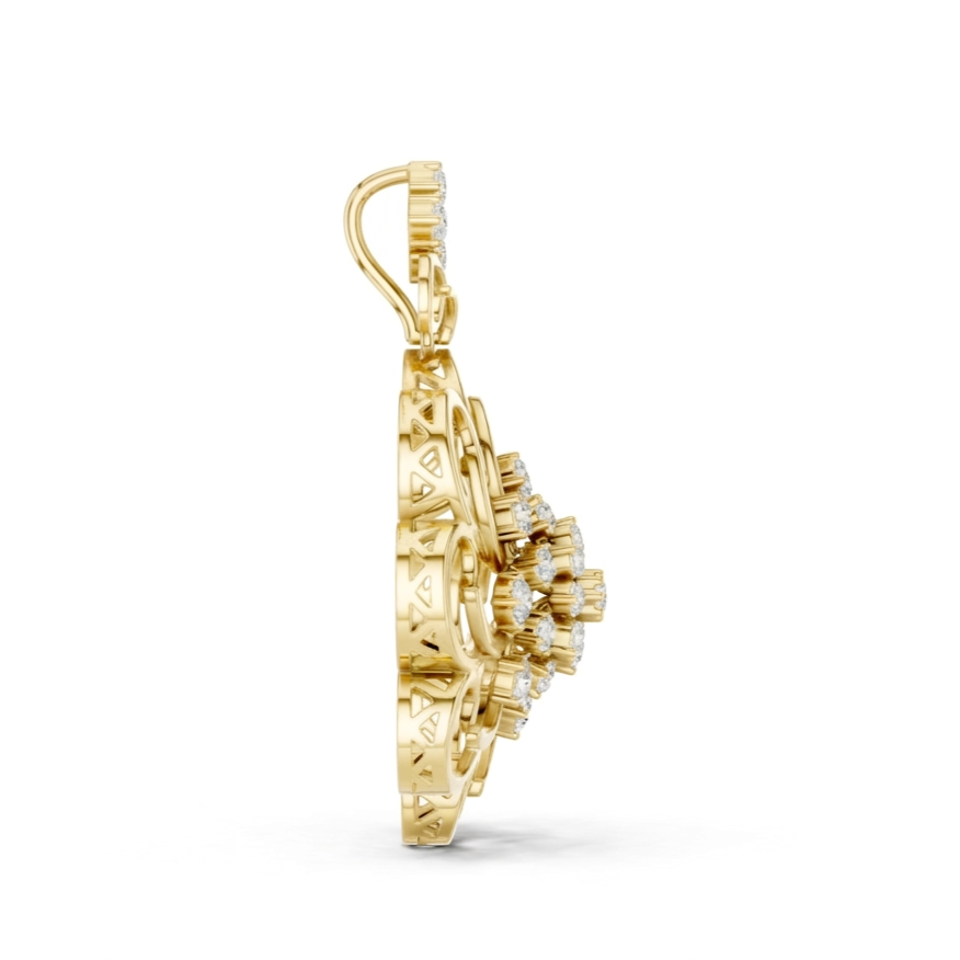 The Regency Sunburst Pendant - Lab Grown Diamonds