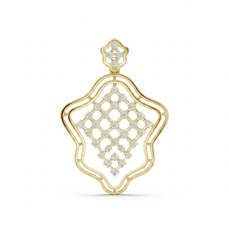 The Modern Charm Pendant - Lab Grown Diamonds