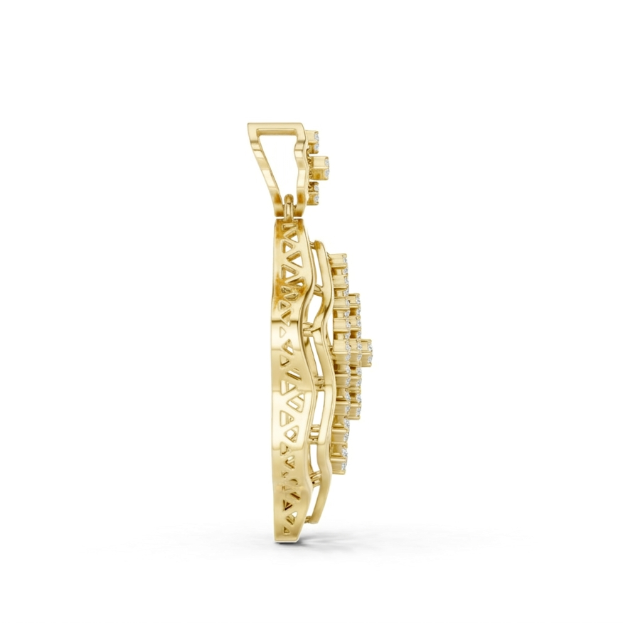The Modern Charm Pendant - Lab Grown Diamonds