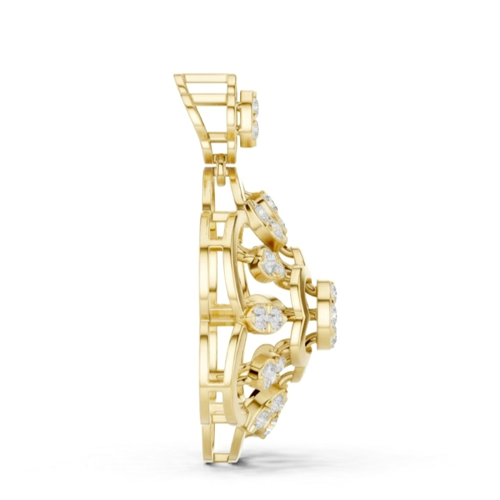 The Petal Path Pendant - Lab Grown Diamonds