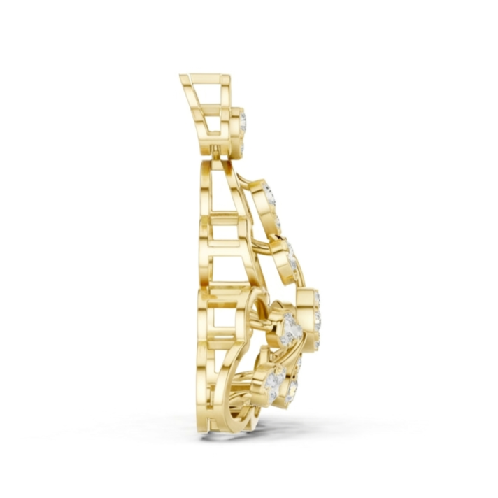 The Trinity Filigree Pendant - Lab Grown Diamonds