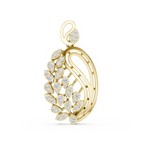 The Lyra Leaf Pendant - Lab Grown Diamonds