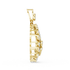 The Lyra Leaf Pendant - Lab Grown Diamonds