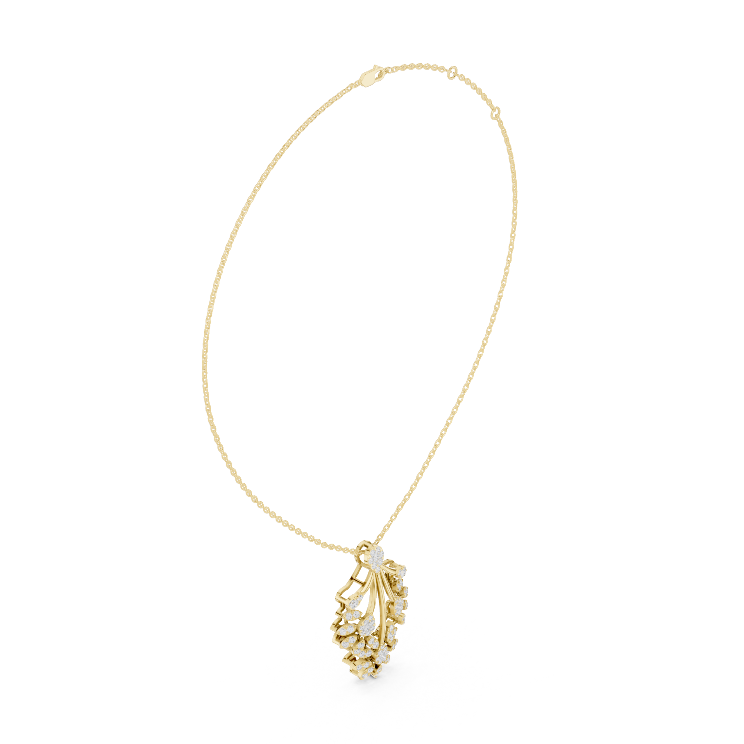 The Dewdrop Meadow Pendant - Lab Grown Diamonds