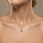 The Elara Droplet Pendant - Lab Grown Diamonds