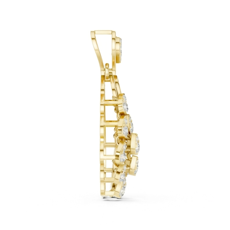 The Elara Droplet Pendant - Lab Grown Diamonds