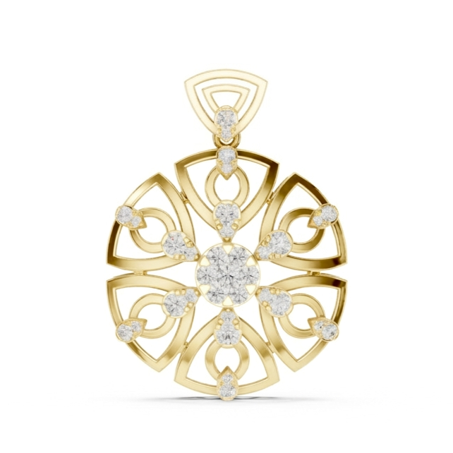 The Maia Royal Mandala Pendant - Lab Grown Diamonds