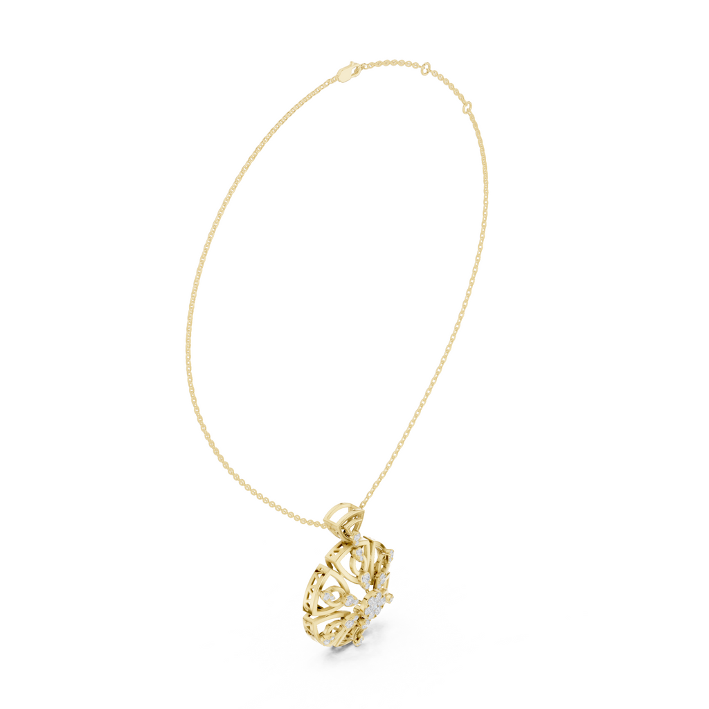The Maia Royal Mandala Pendant - Lab Grown Diamonds