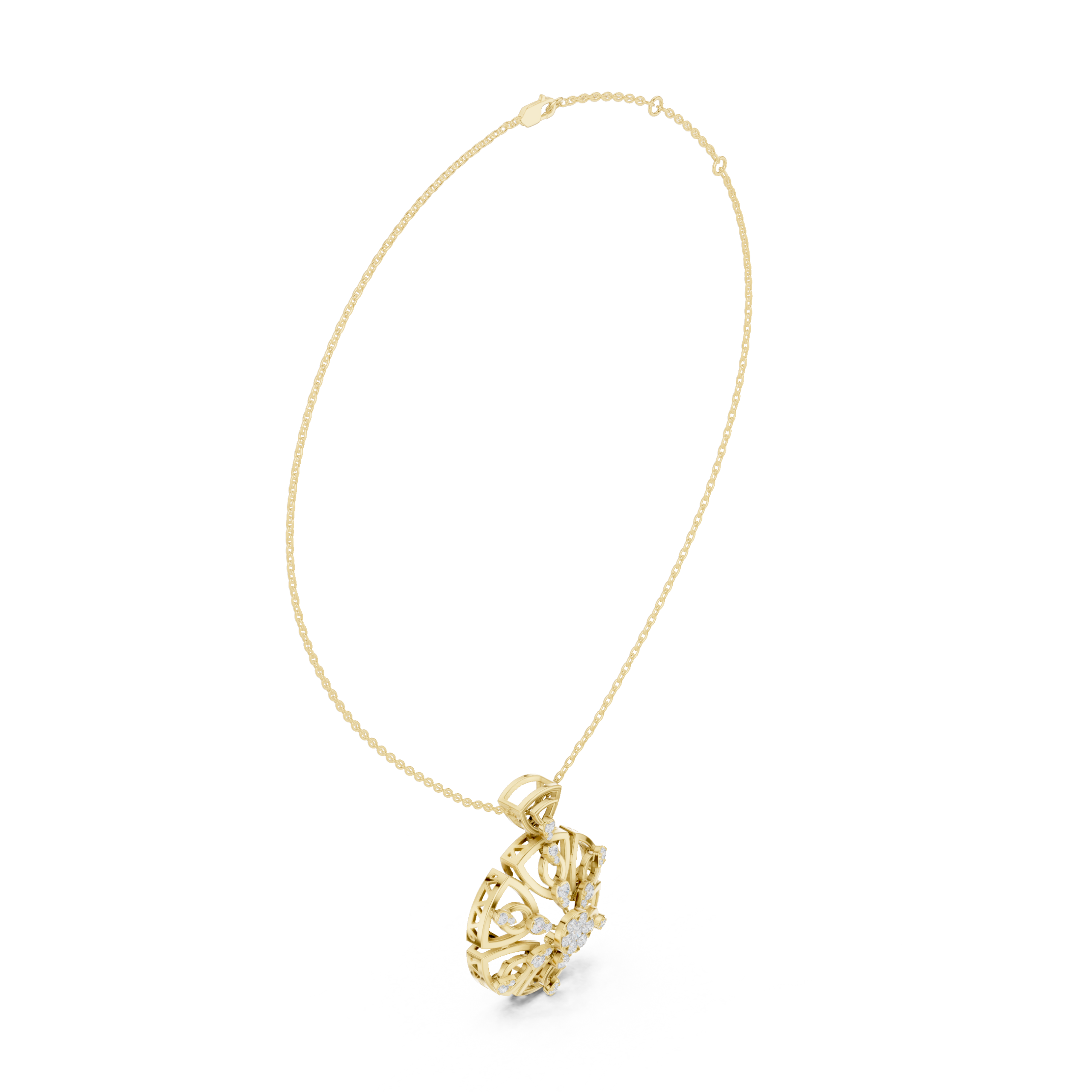 The Maia Royal Mandala Pendant - Lab Grown Diamonds