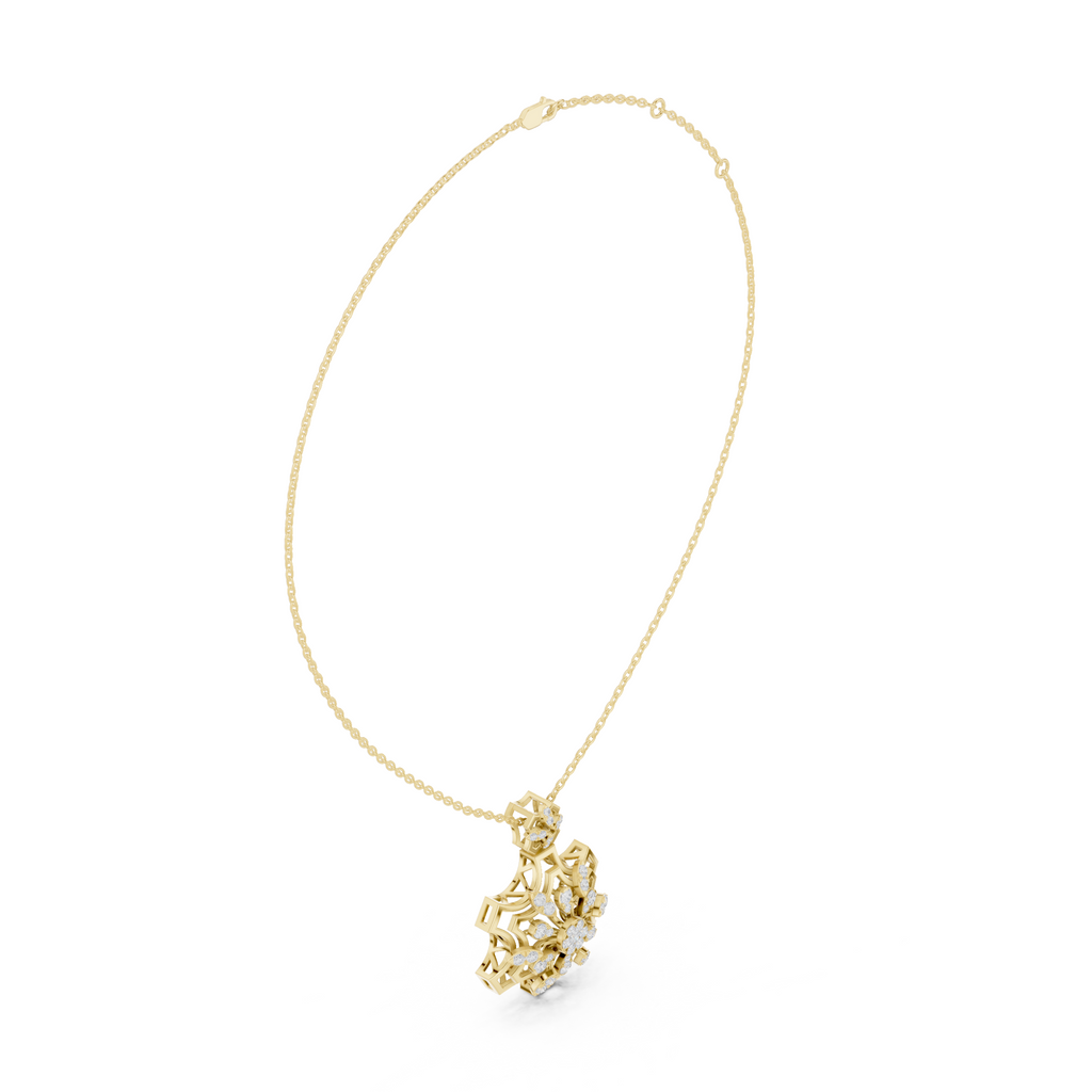 The Stella Radiante Pendant - Lab Grown Diamonds