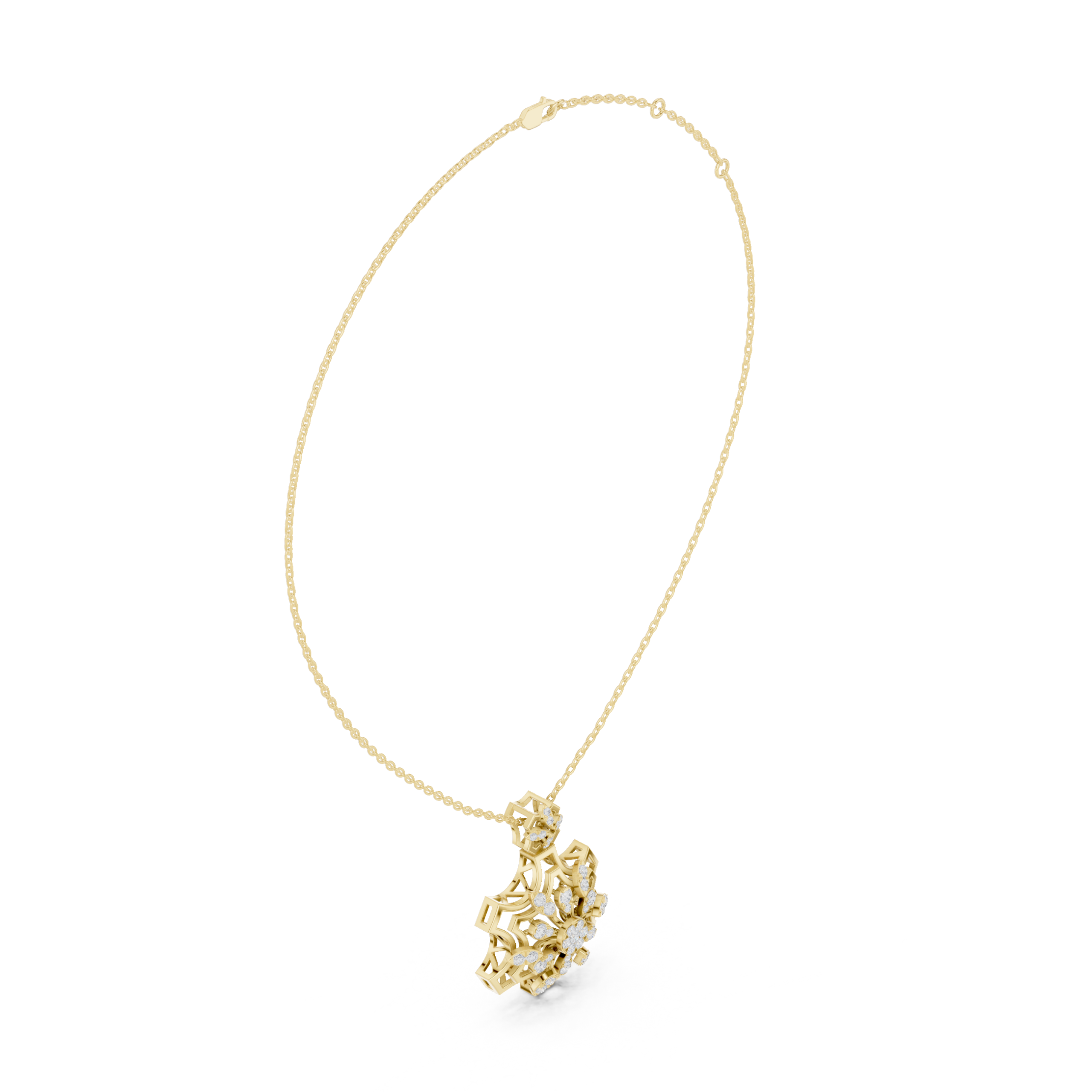 The Stella Radiante Pendant - Lab Grown Diamonds