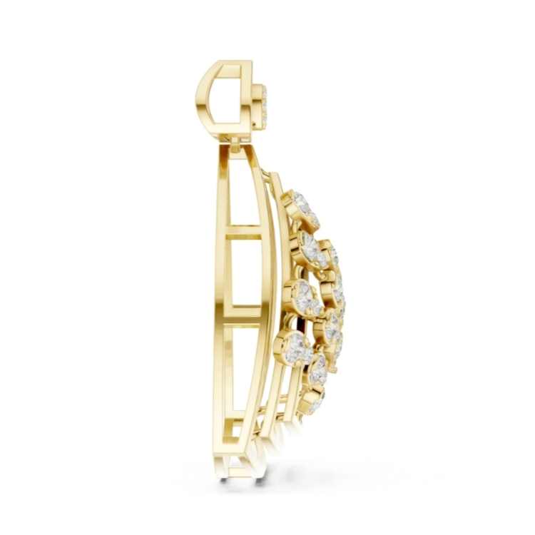 The Piramide Pendant - Lab Grown Diamonds