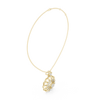The Iris Lace Medallion Pendant - Lab Grown Diamonds