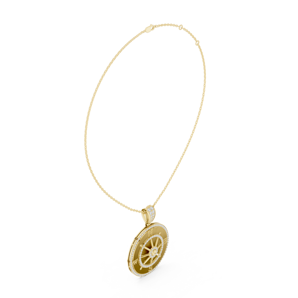 The Imperial Compass Pendant - Lab Grown Diamonds