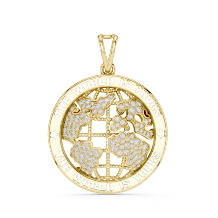 The Monde d'Or Pendant - Lab Grown Diamonds