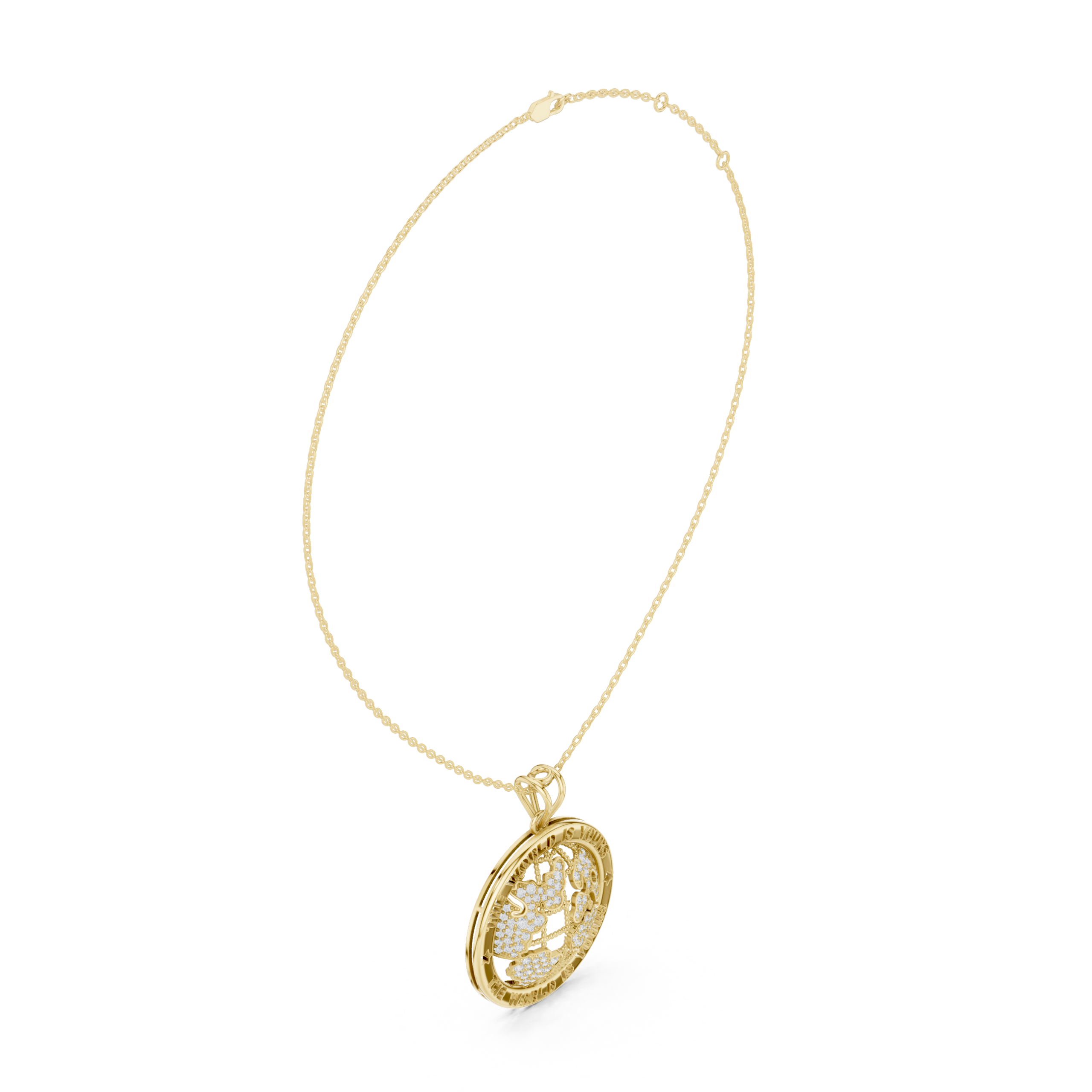 The Monde d'Or Pendant - Lab Grown Diamonds