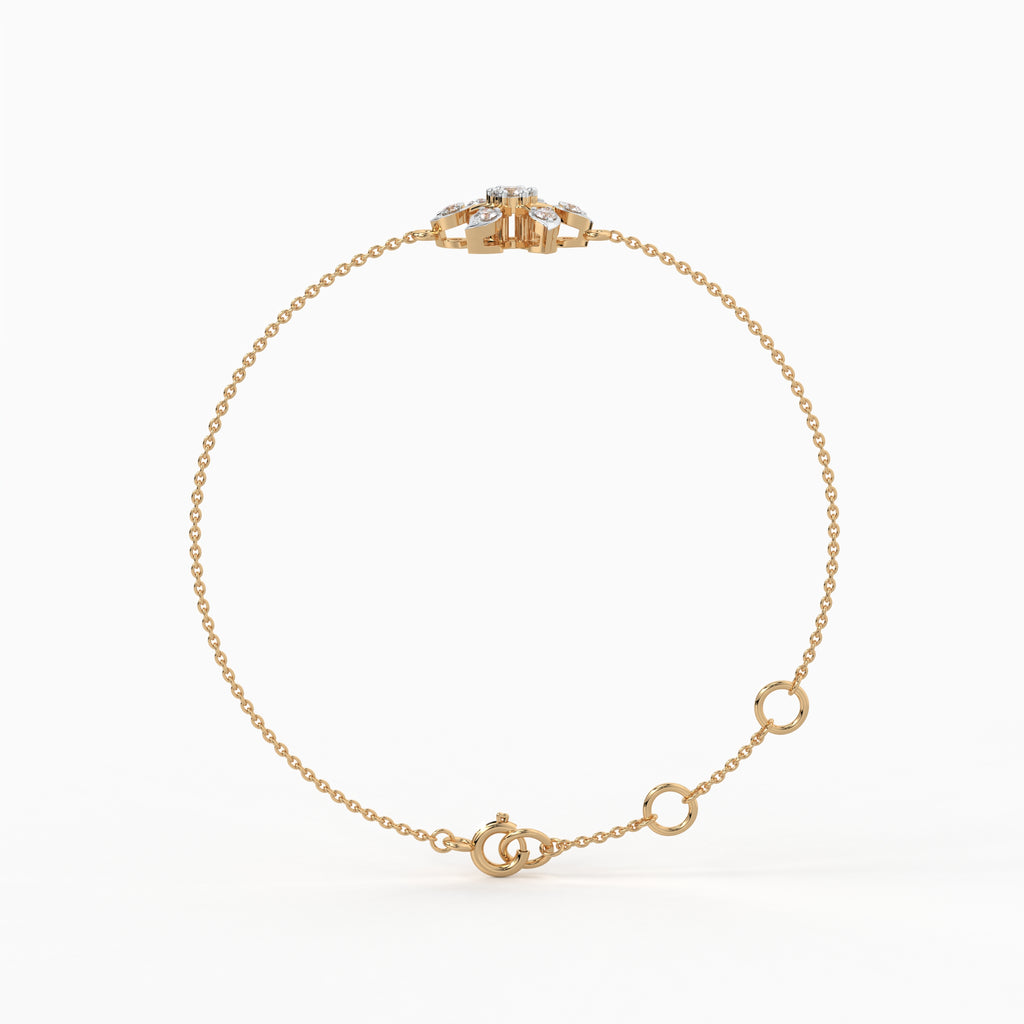 The Petal Star Bracelet - Lab Grown Diamonds
