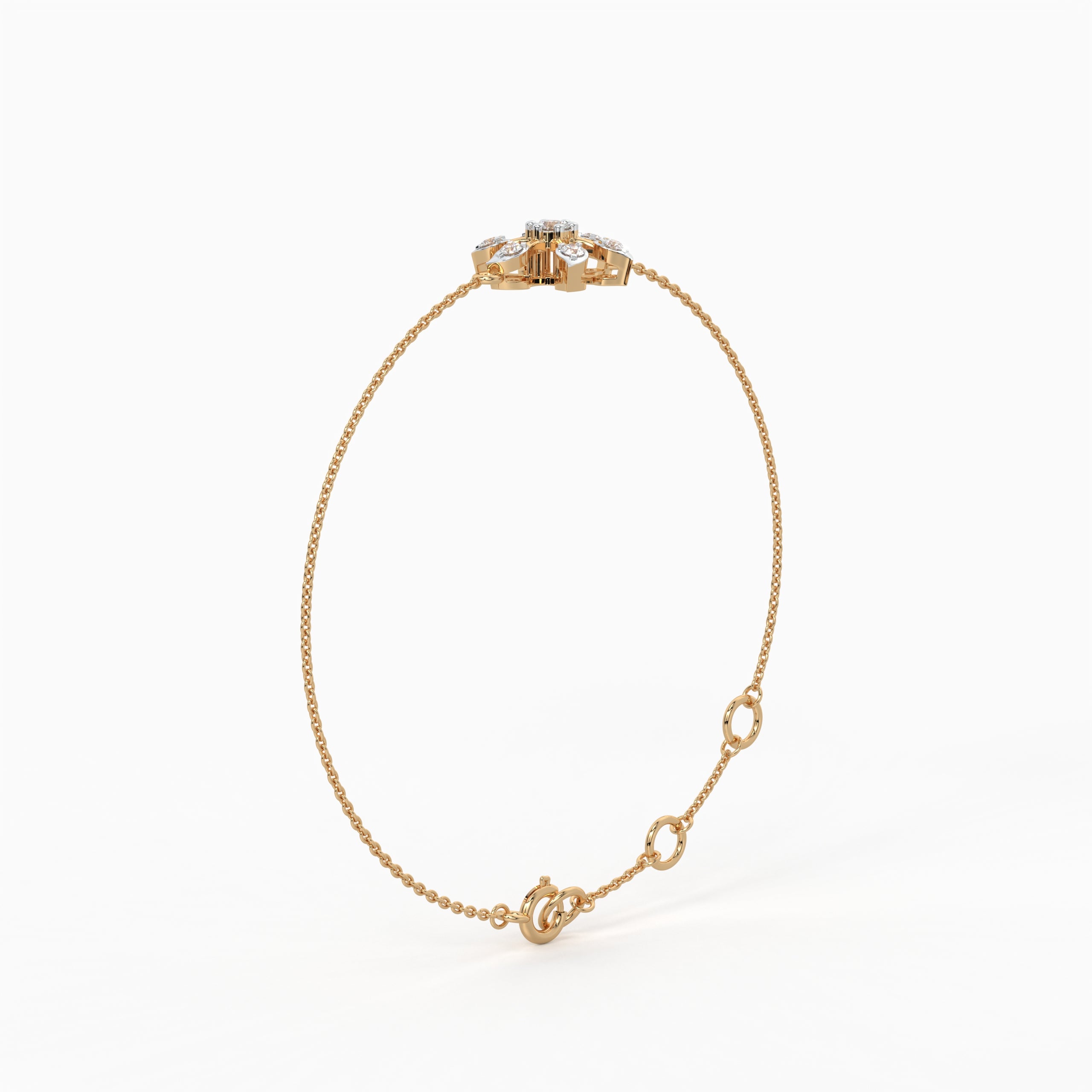 The Petal Star Bracelet - Lab Grown Diamonds