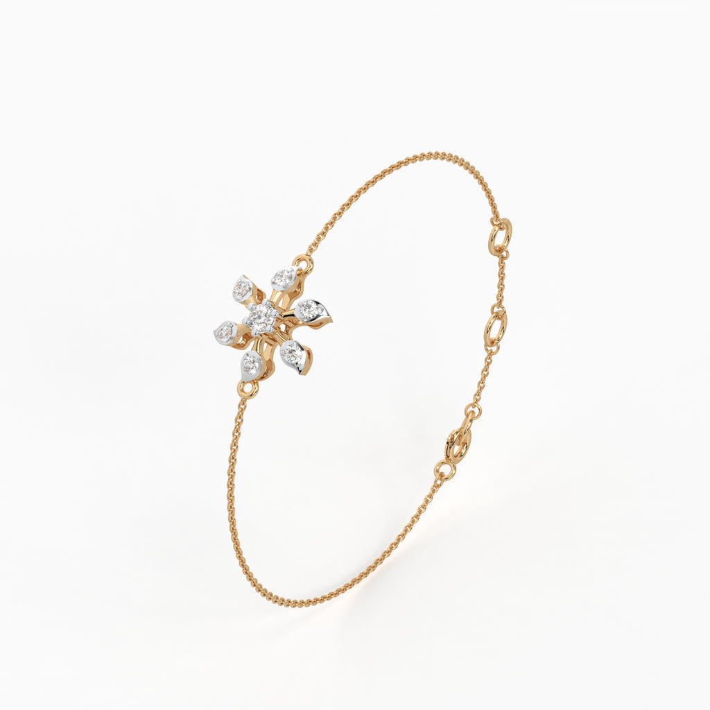 The Petal Star Bracelet - Lab Grown Diamonds