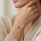 The Petal Star Bracelet - Lab Grown Diamonds