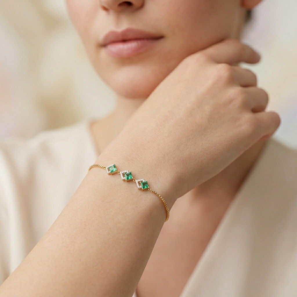 The Verde Shine Bracelet - Lab Grown Diamonds